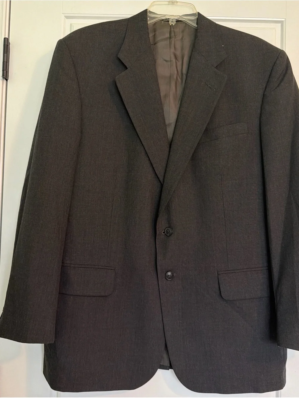 Vintage Stafford Mens Blazer 43R GRAYISH black Coat Jacket.